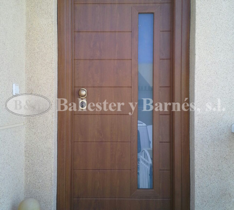 Puertas con vidrio interior